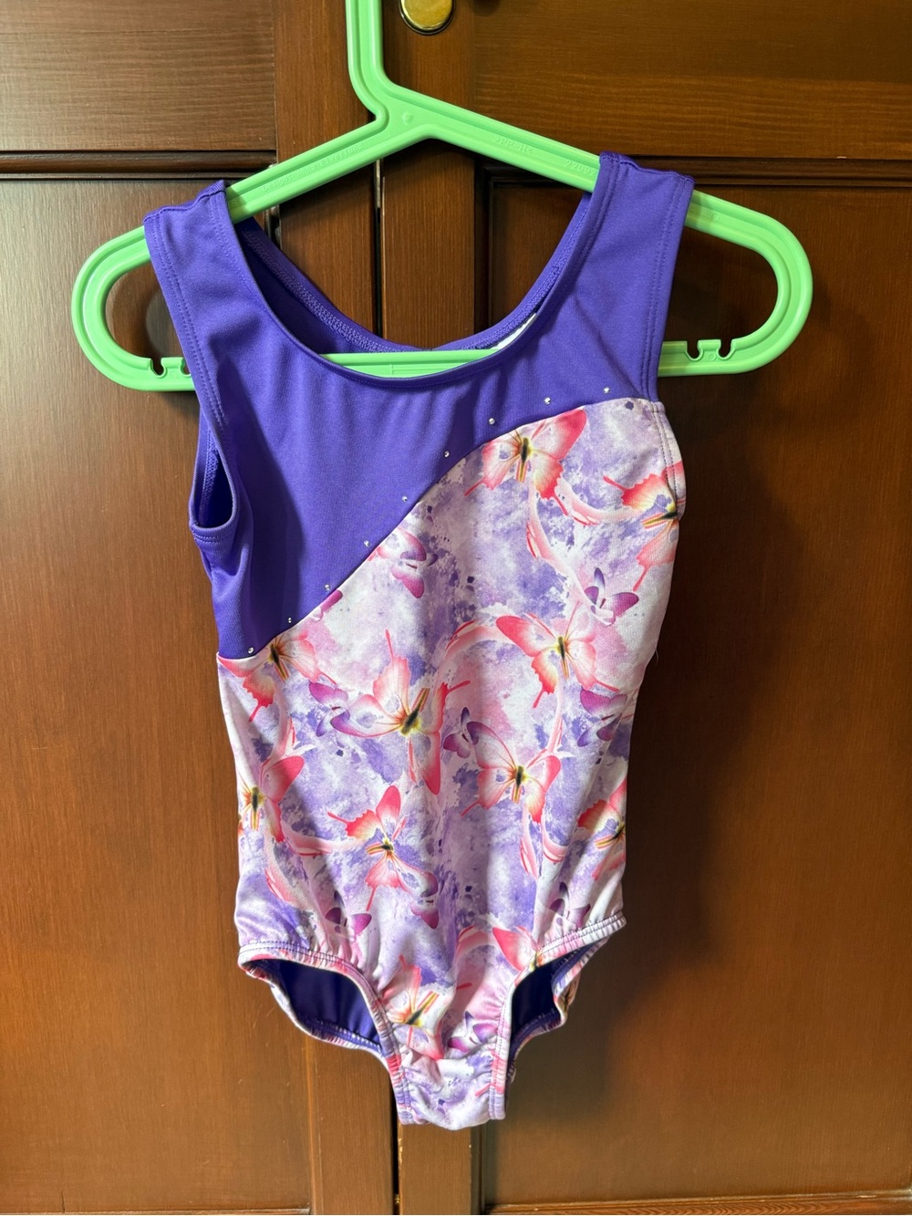 Cat & Jack Purple Floral Gymnastics Leotard